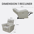 Fabric Motor Recliner Sofa Set REC131 
